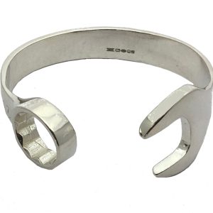 15mm Silver Spanner Bangle