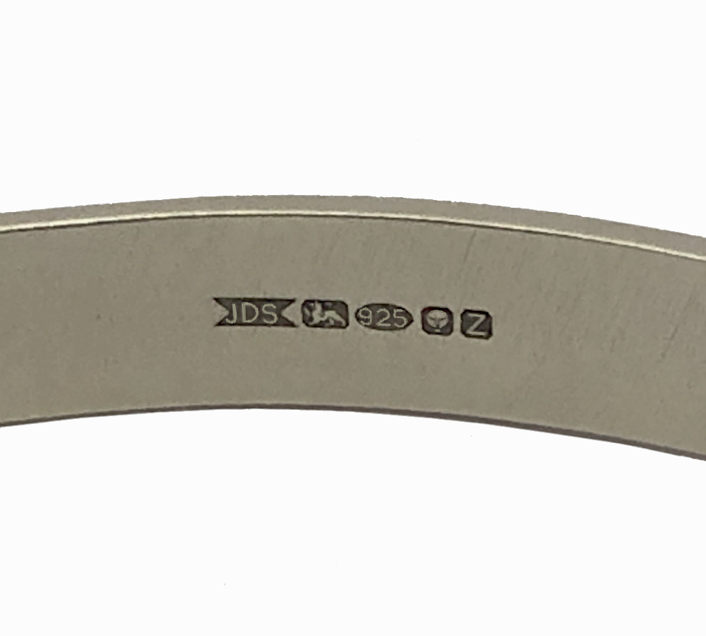 Silver Hallmark 12mm Spanner Bangle